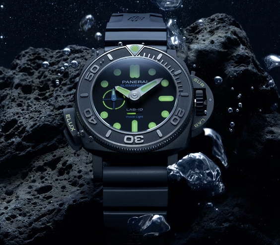 UK Swiss replica Panerai just dropped this Submersible Elux LAB-ID – the most luminous of lume watches